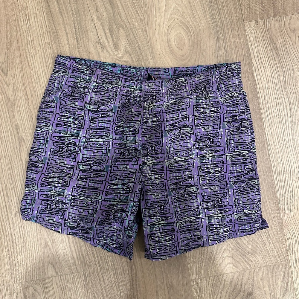 Athletic Works Men’s Purple Geometric Swim Trunks